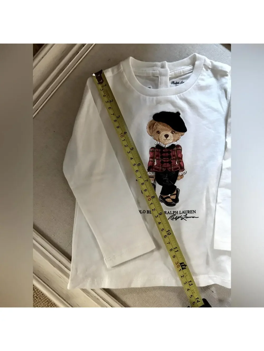 Ralph Lauren Holiday Polo Bear long sleeve tshirt 12 months NWT